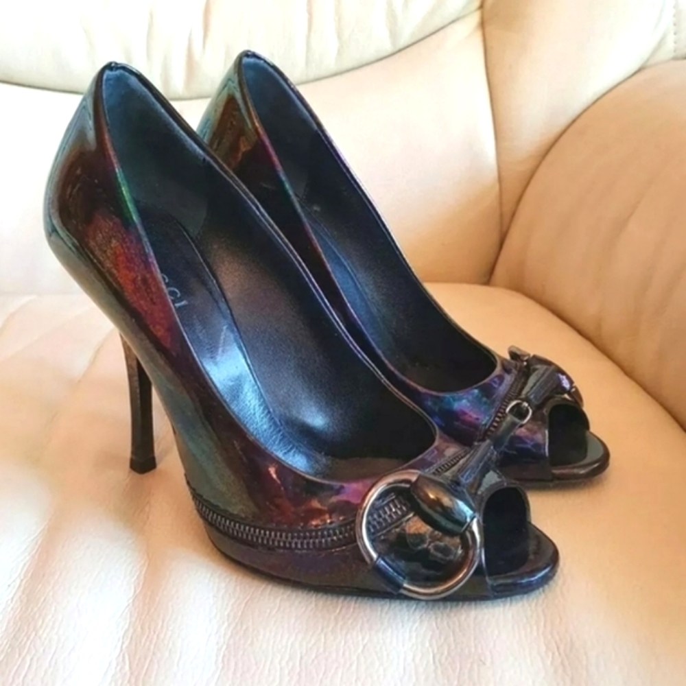 Gucci 🐆🌺🍃⚜ Multicolor Metallic Stiletto